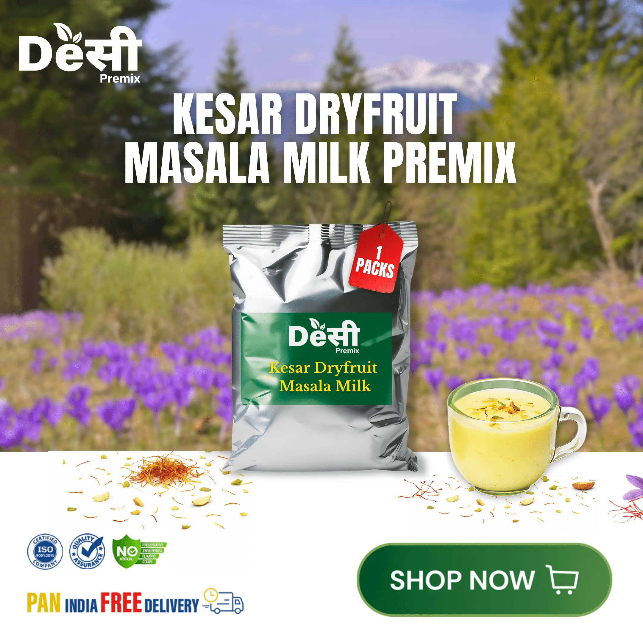 Kesar Dryfruit Masala Milk Trial Pack
