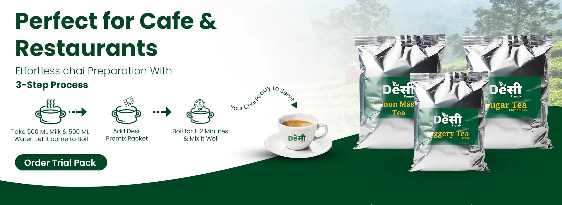 Instant Chai Premix Solution for Restaurants