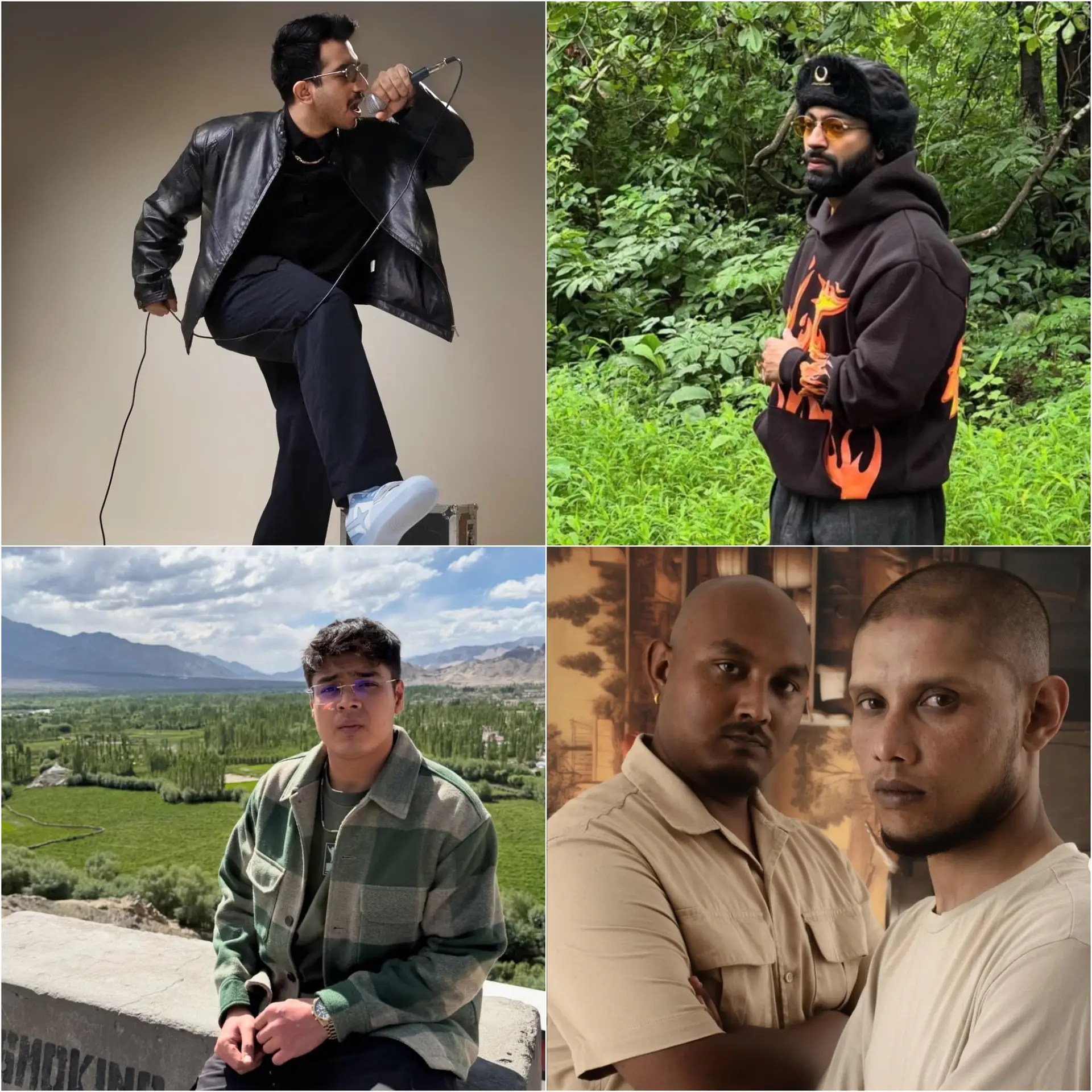 Collage of Indian hip hop artists featured in Desi Renaissance Weekly Picks October 23, 2025 — including Prabh Deep, Yashraj, Wamp, and Khasi Bloodz.