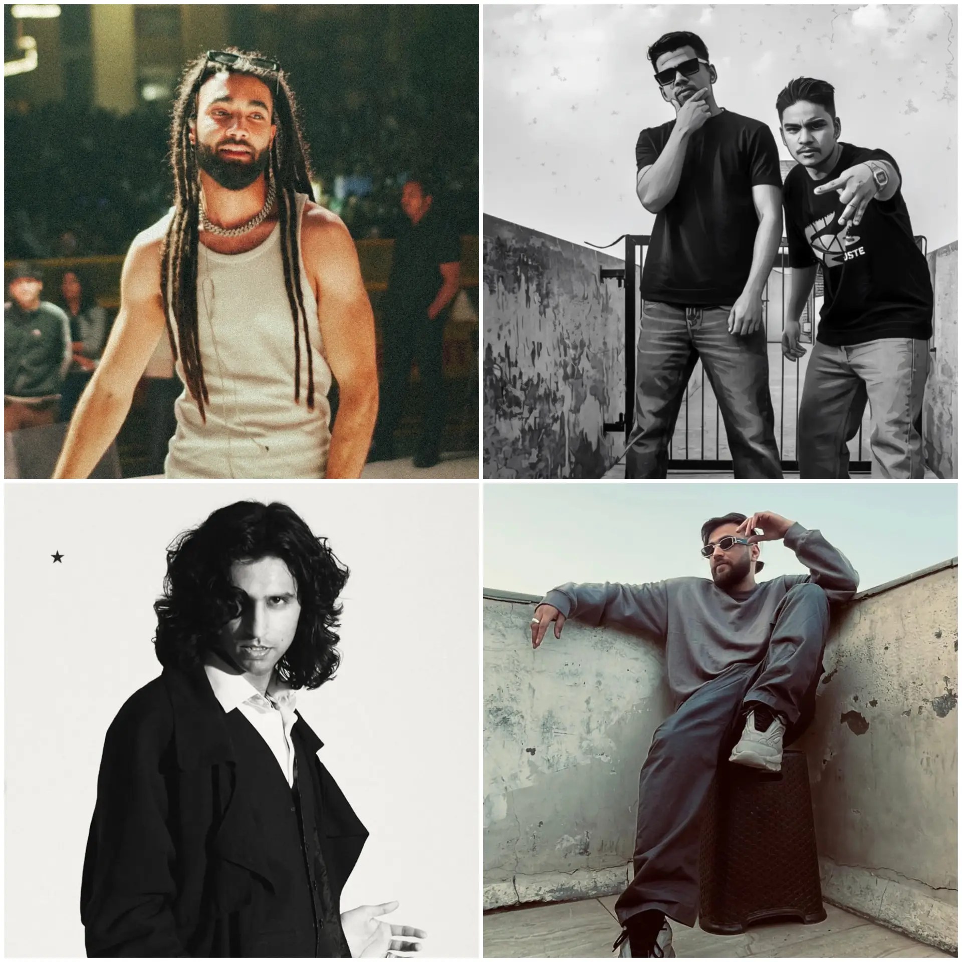 Collage of artists featured in Desi Renaissance Weekly Picks on October 30, 2025, including vichaar, F8L, Siyaahi, and Badflow.