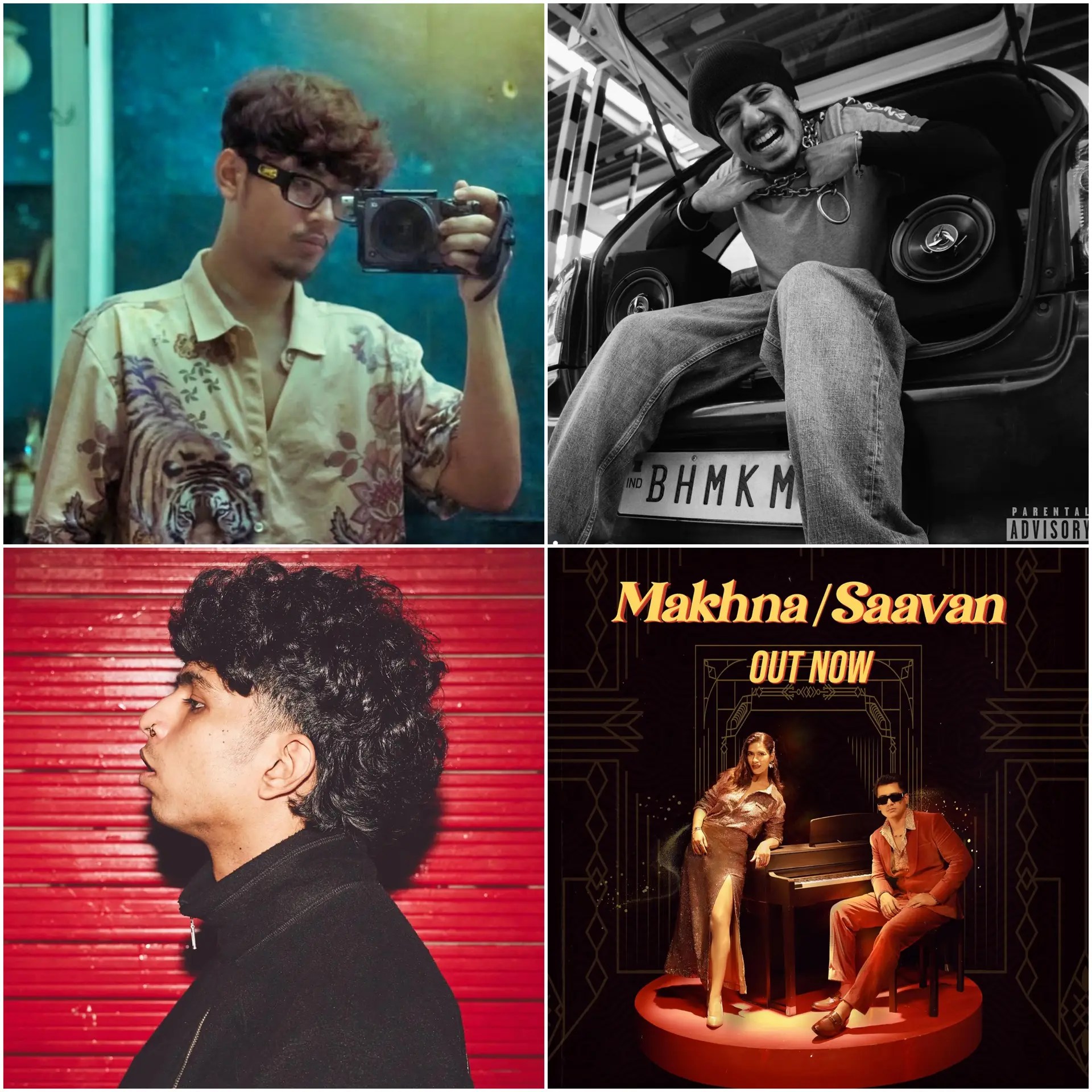 Collage featuring Bhaskar, The Siege, Silent Attack, and Panther representing the October 09, 2025 edition of Desi Renaissance Weekly Picks, highlighting new Desi hip hop releases.