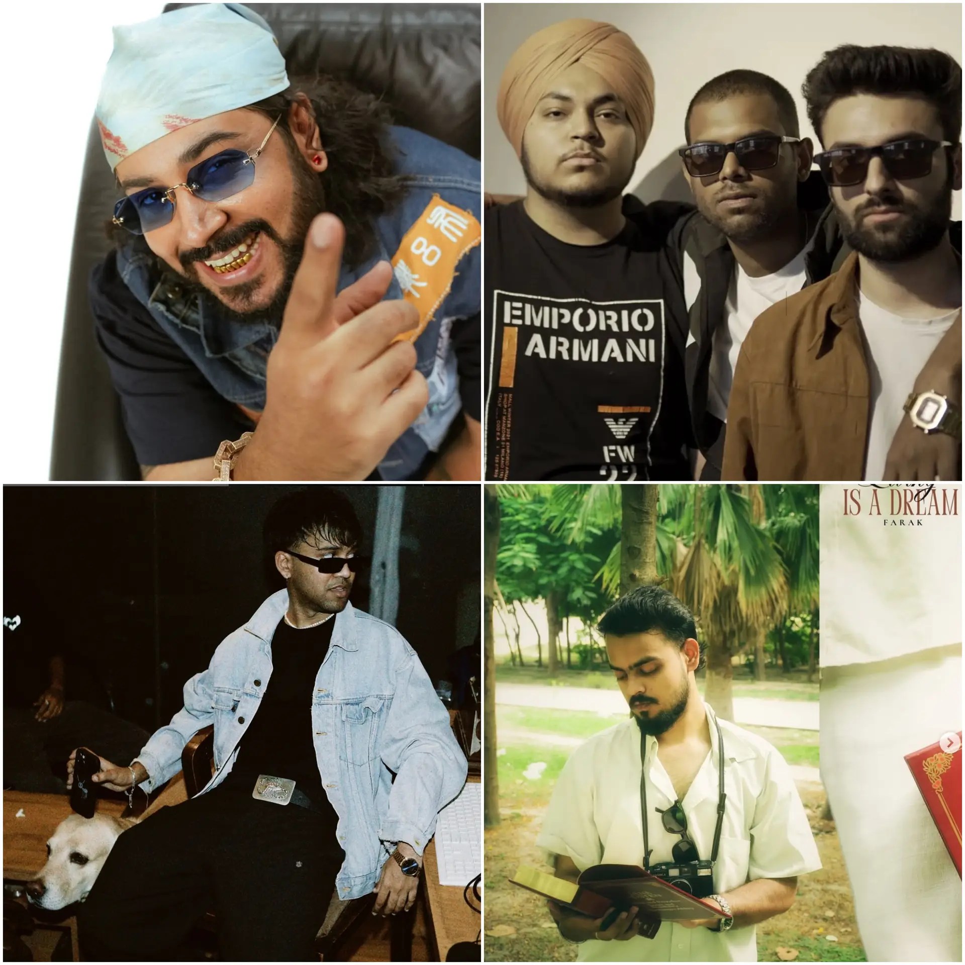 Collage of artists featured in the Desi Renaissance Weekly Picks, including Shah Rule, Jaskaran, Dox, Bagi, Smoke, and Farak.