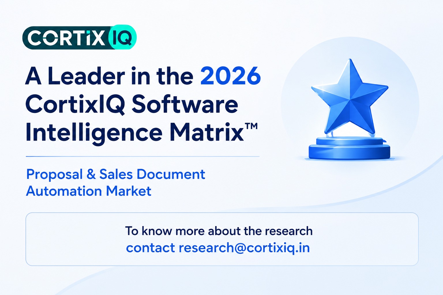 CortixIQ Releases 2026 Proposal & Sales Document Automation Software Intelligence Matrix™