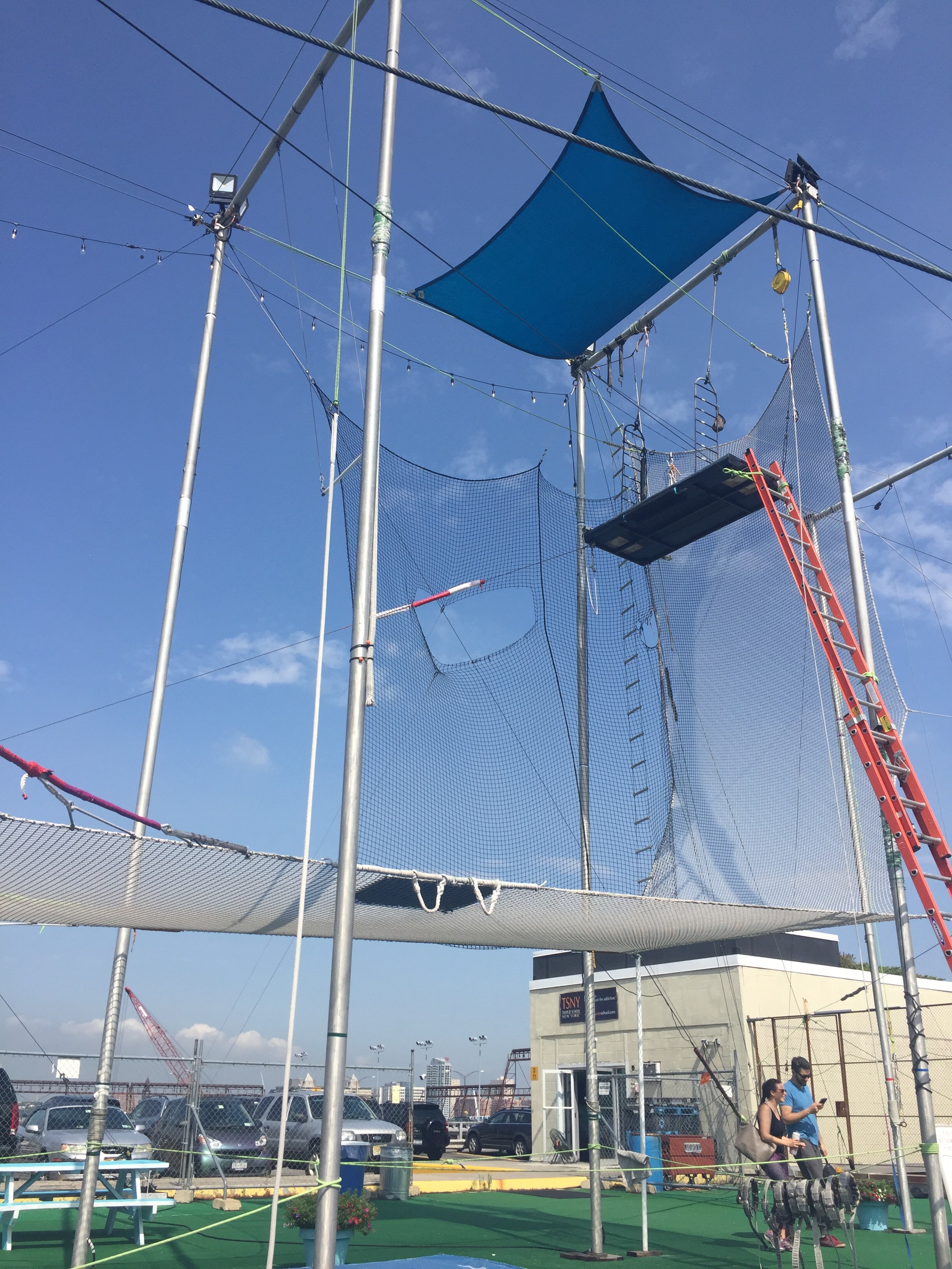 Flying Trapeze with Trapeze School of New York- Brooklyn and Pier