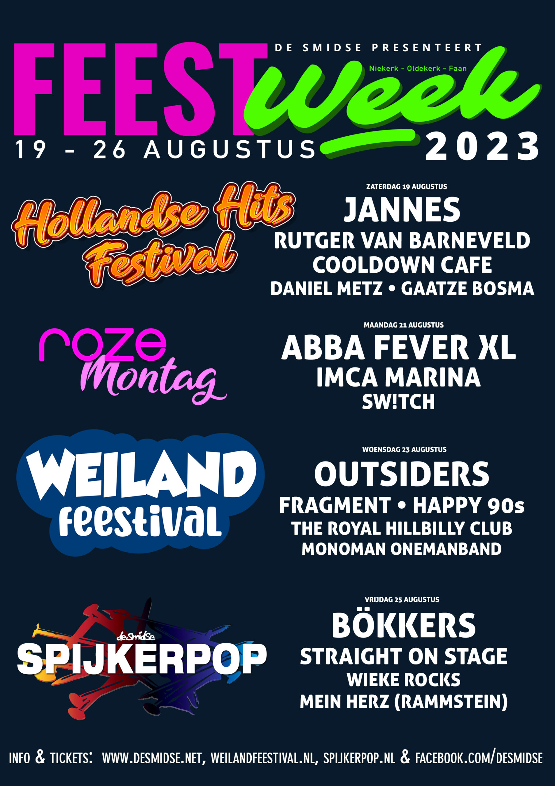 Feestweek voorverkoop gestart De Smidse Feestweek voorverkoop gestart De Smidse
