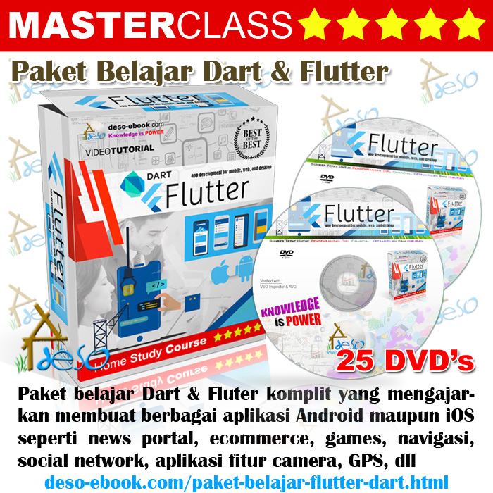 It is used to develop cross platform applications for android, ios, linux, mac, . Jual Tutorial Flutter Dan Dart Deso Ebook Com