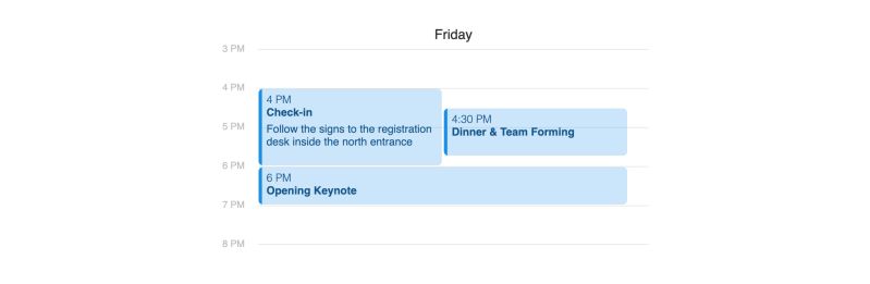 Documentation React Schedule View - Minimal Texture Collection - High Resolution Quality