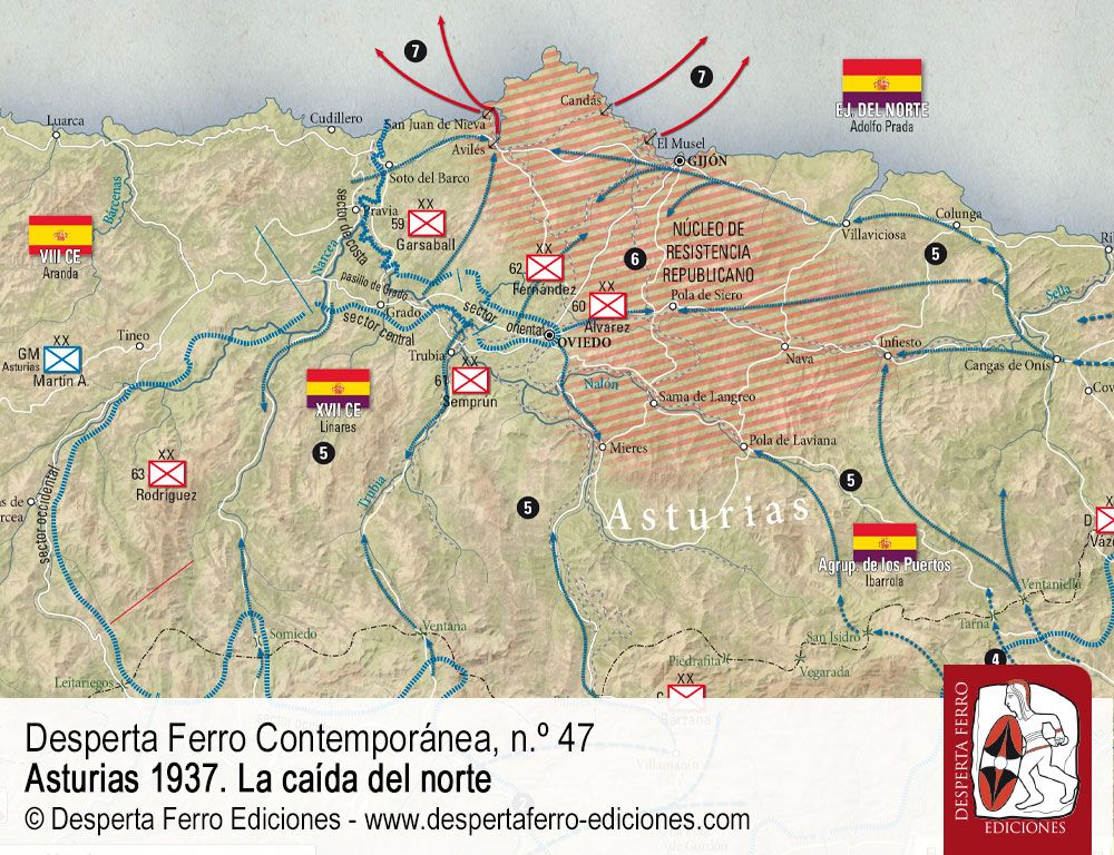 La última campaña en el norte por Javier Rodríguez Muñoz Asturias 1937