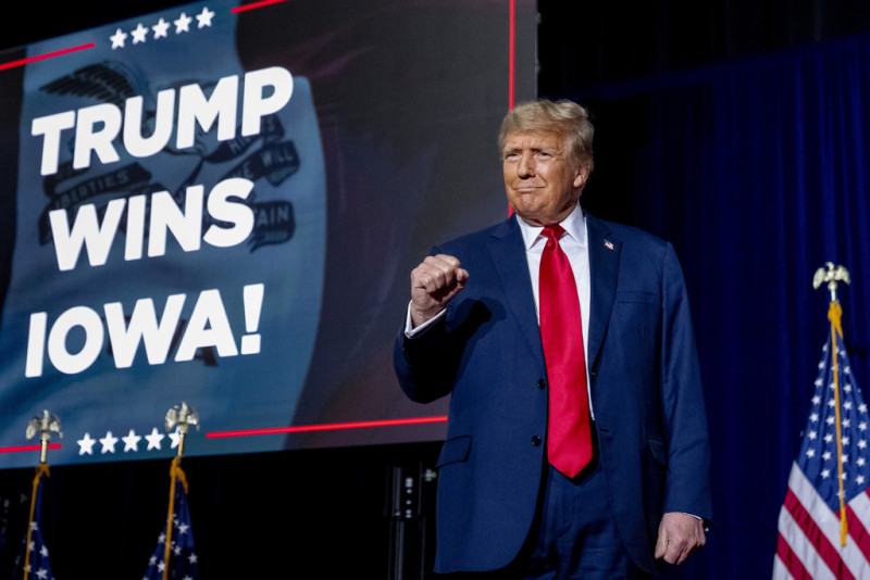 Trump tras vencer en los caucus de Iowa: 
