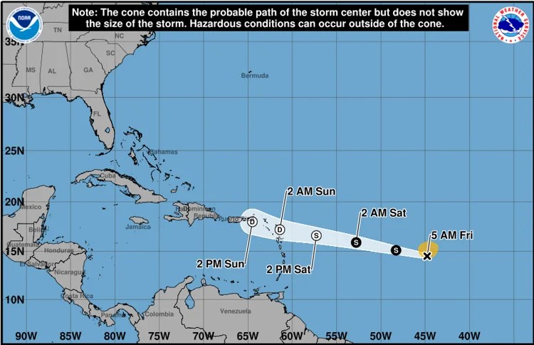 Tormenta tropical Dolly se debilitaría antes de llegar al Caribe, pero podría generar lluvias en PR y RD