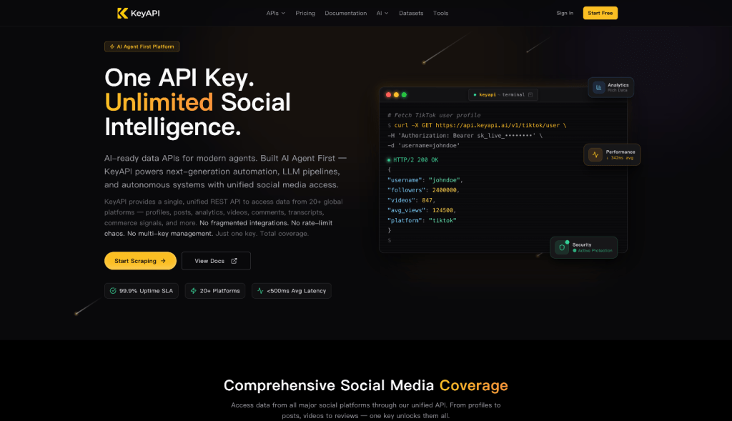 KeyAPI-Unified-Social-Media-API