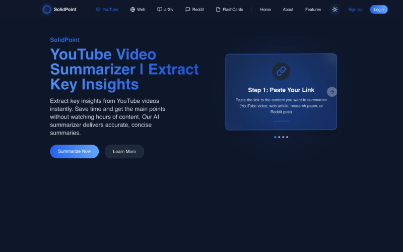 SolidPoint-AI-Powered-Content-Summarizer