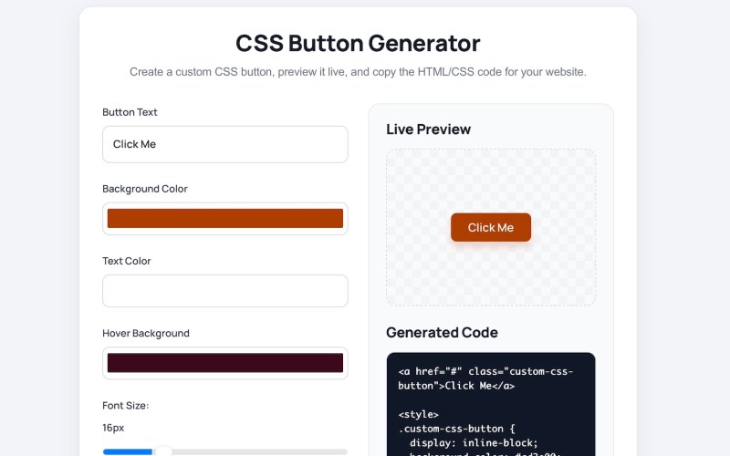 css button generator