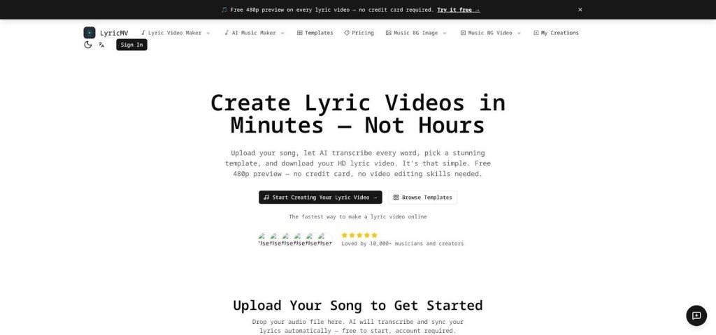 Best For Speed And Templates: LyricMV