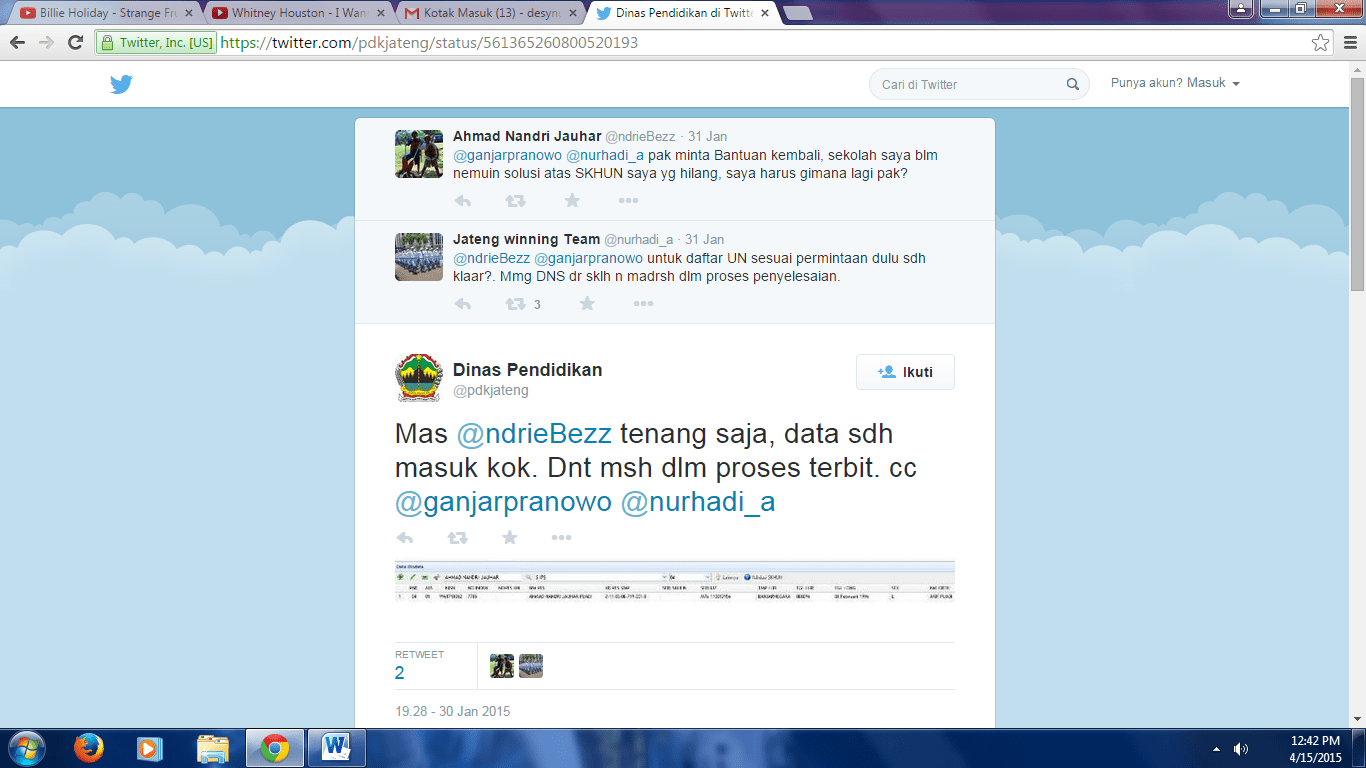 Dilampiri fotocopy arsip ijazah / sttb yang hilang. Etika Respon Akun Media Sosial Dessynurafriani