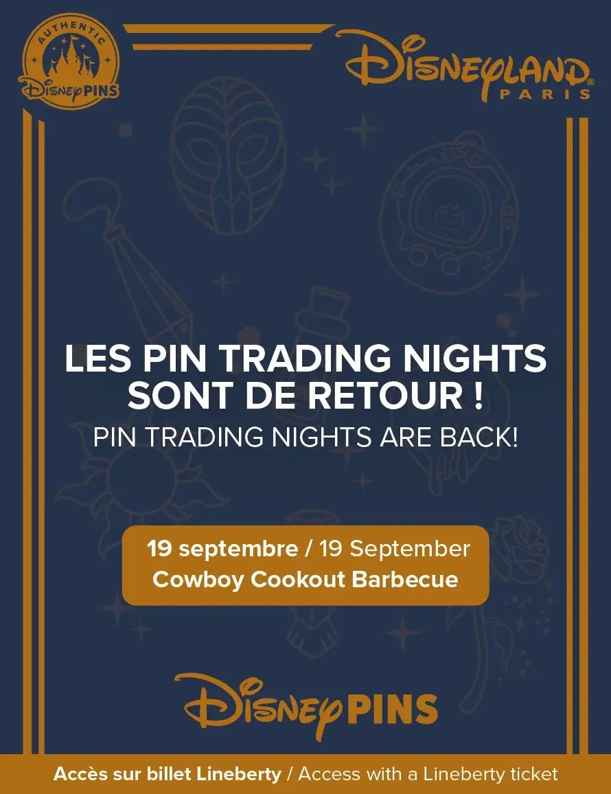 Pin Trading Night Enchanted au Parc Disneyland le 19 septembre 2026