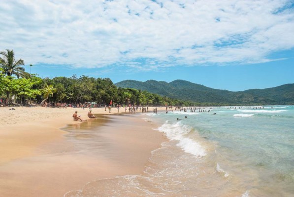 Lopez Mendez Beach on Ilha Grande, Brazil