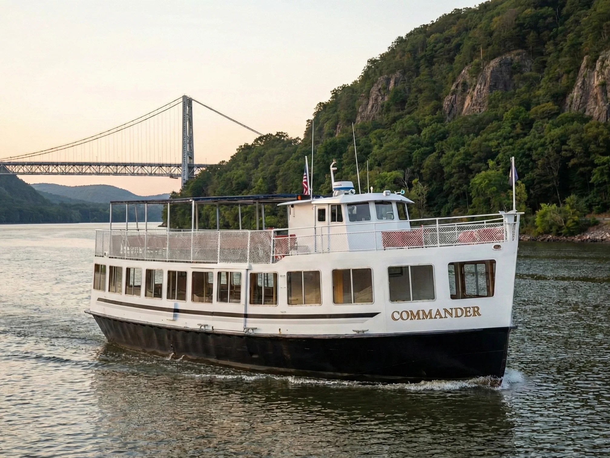 New York Boat Co. - Evening Star on the Hudson