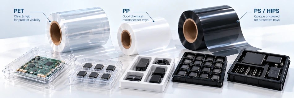 How to Choose Thermoforming Sheet for Electronics Packaging