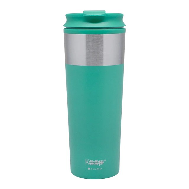 MUG METALICO KEEP CELESTE
