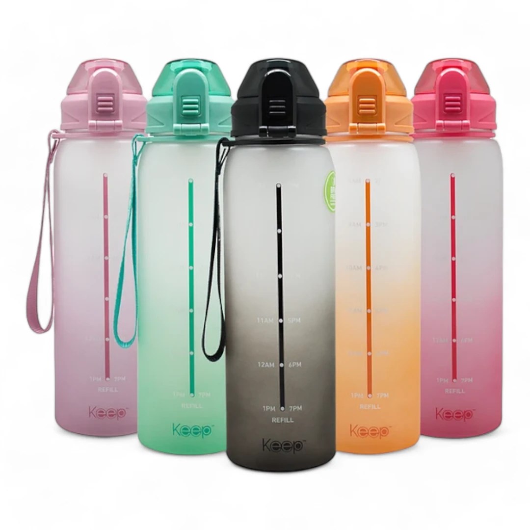 Botella medidas rubber 1l keep 1
