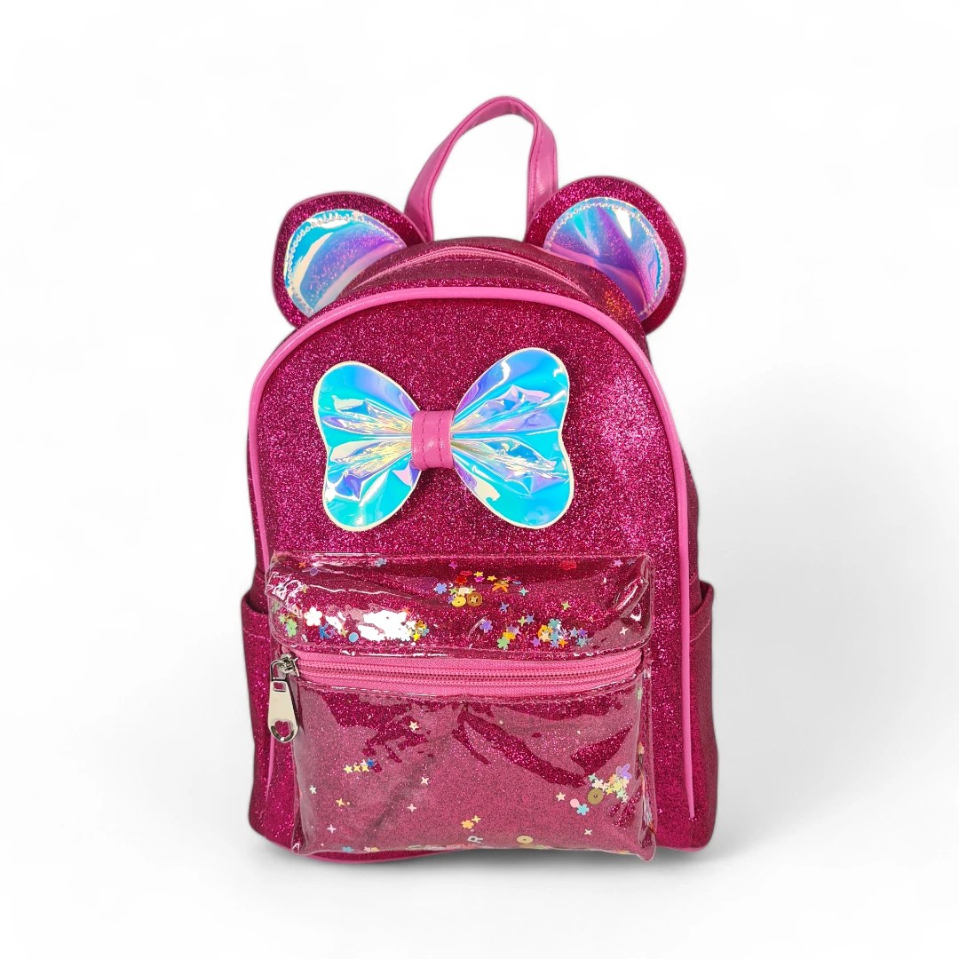 MOCHILA NIÑA MINNIE ROSE B-655 FUCSIA