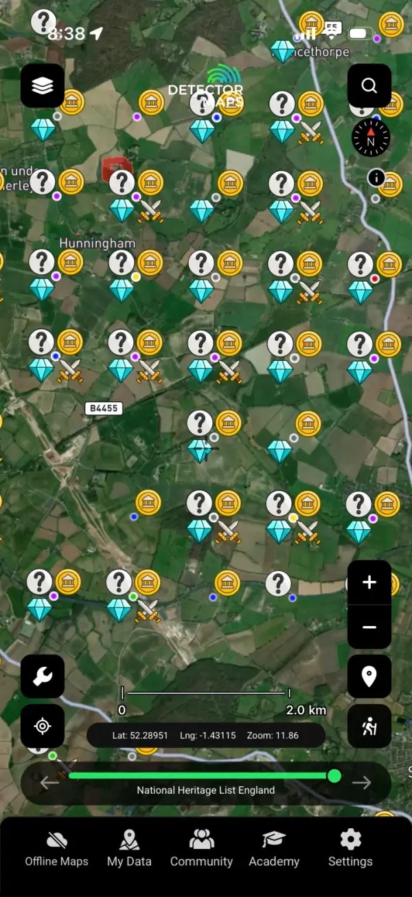 Metal Detecting Maps UK Finds LiDAR Detector Maps Uk En Pasfinds