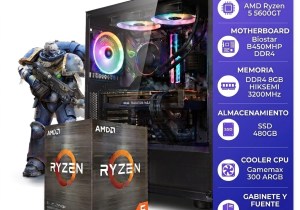 PC AMD Ryzen 5 5600GT 8GB RAM SSD 240GB WIN 11