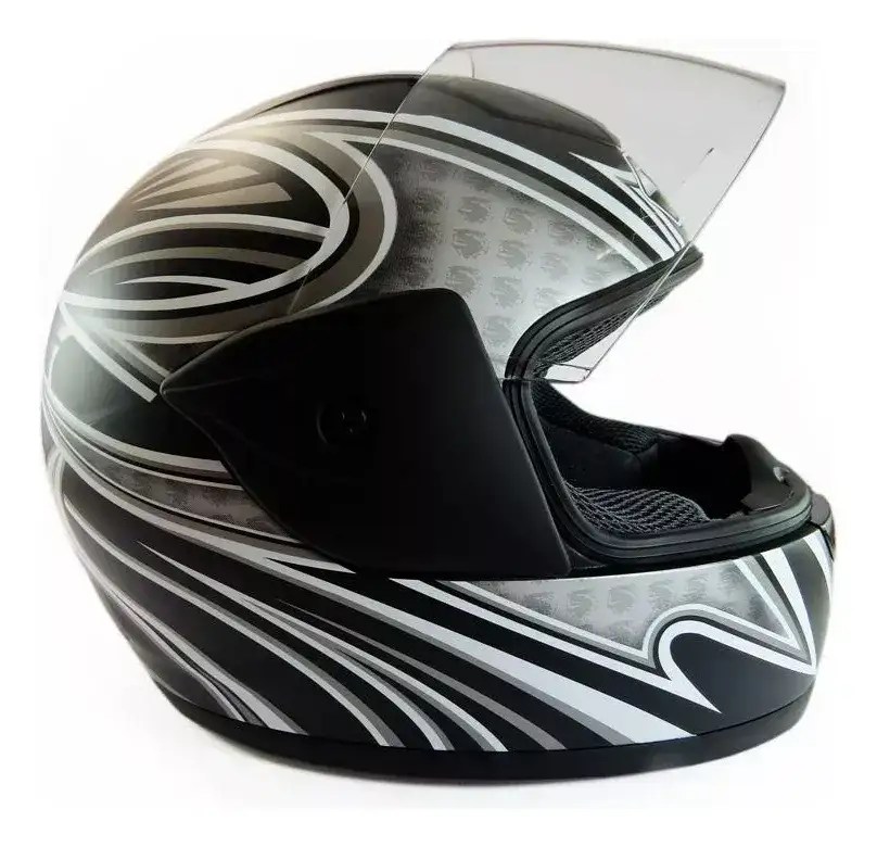 Casco Integral Yohe N923 Talla S Negro/Gris Mate Niños