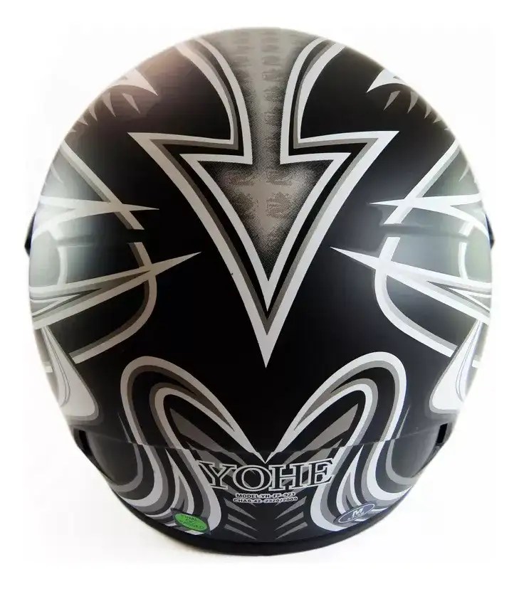 Casco Integral Yohe N923 Talla S Negro/Gris Mate Niños