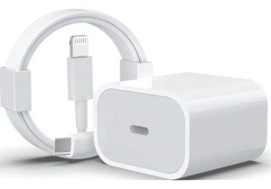 Combo Cargador 20w Y Cable C A Ligthing 1 Mts. Iphone