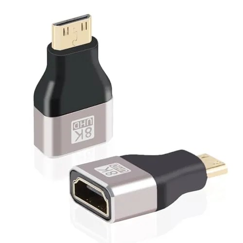 Adaptador HDMI 8k hembra a Mini HDMI macho