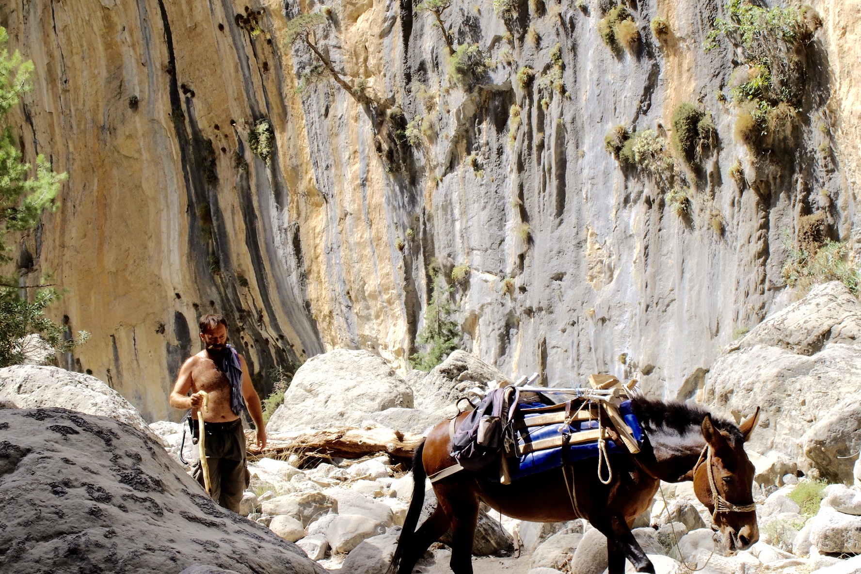 You never know what you will pass - Samaria Gorge, Crete