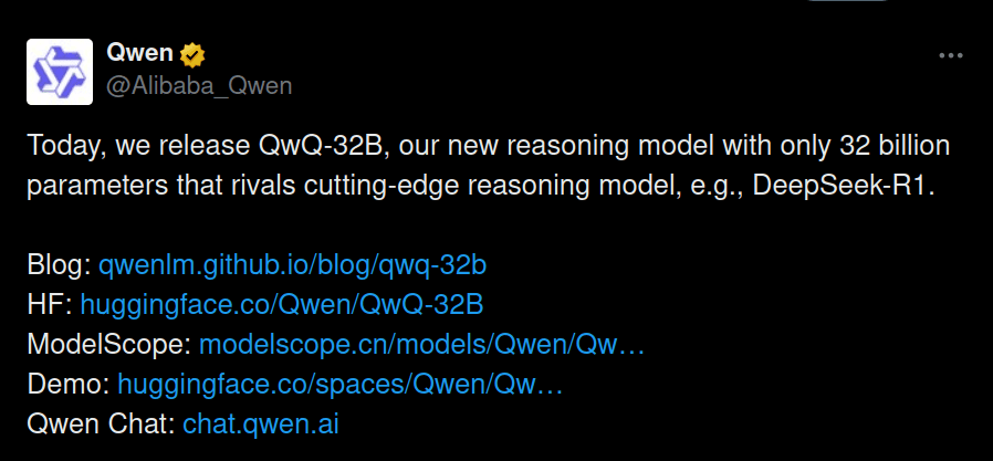 QwQ 32B 모델 이미지