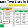 Excel Compare Two Lists For Duplicates - Imaginative Minds