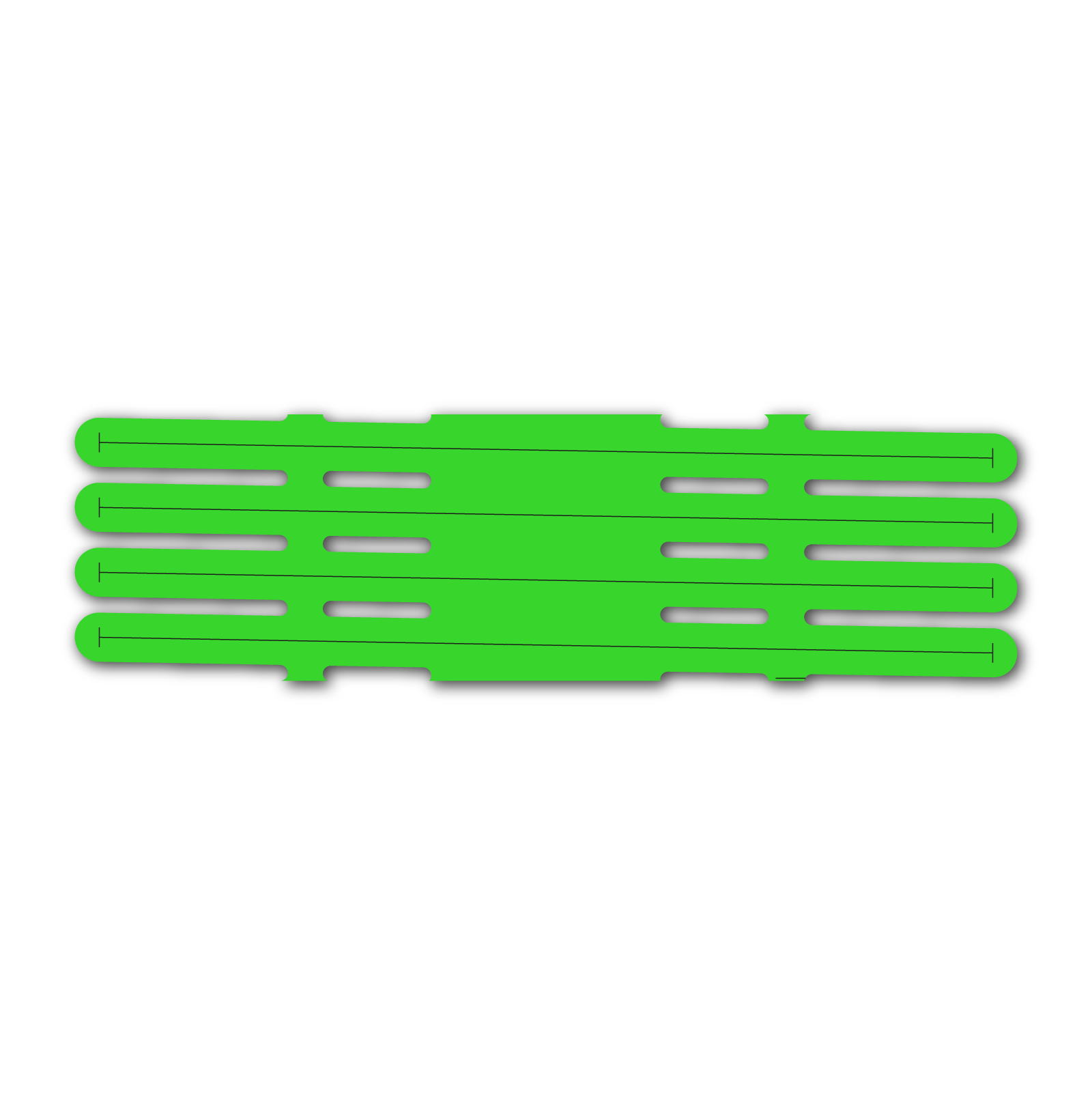 4 fletch Vortex - Fluor Green