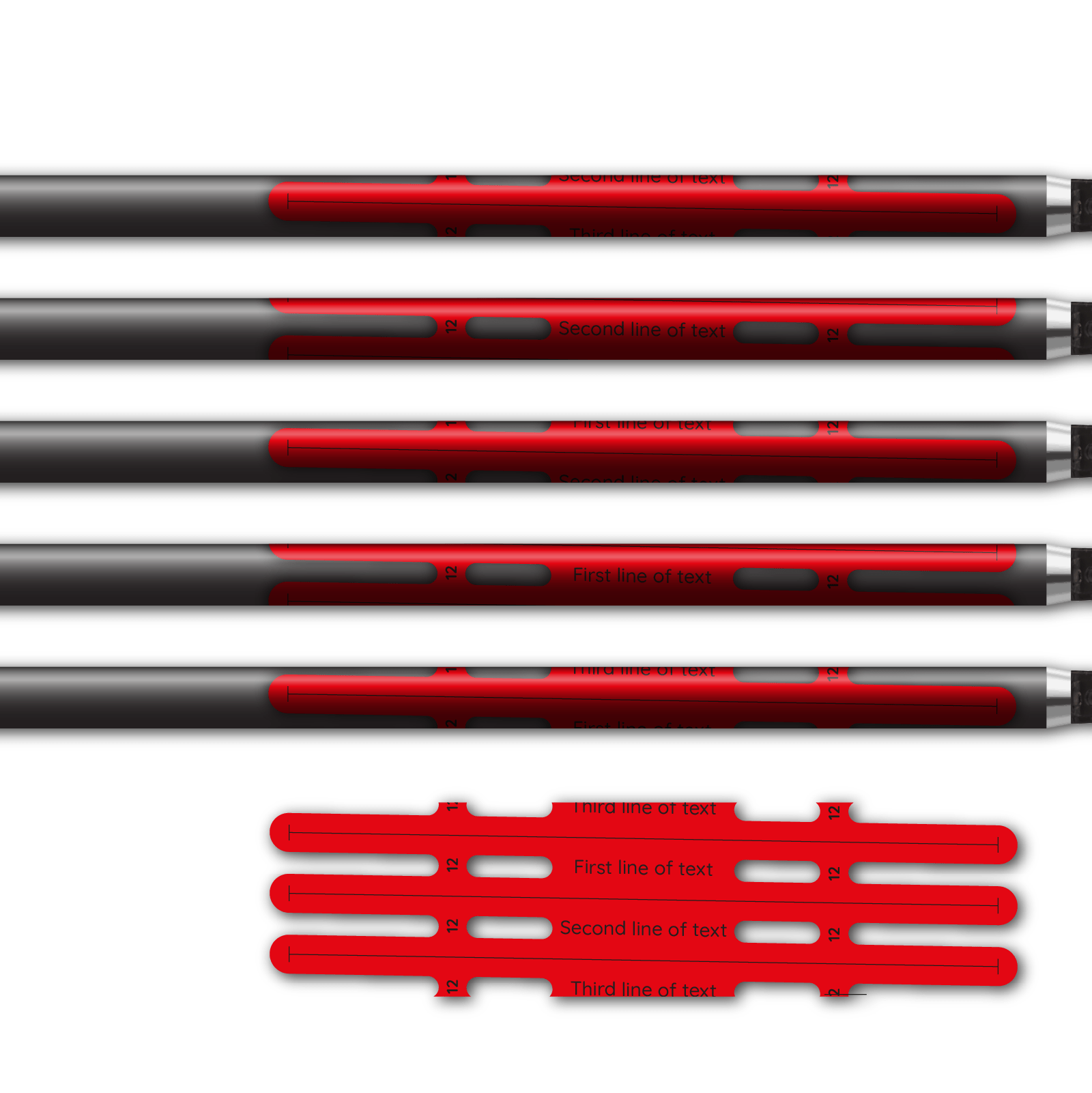 Alternative view of Vortex - Fluorescent Red