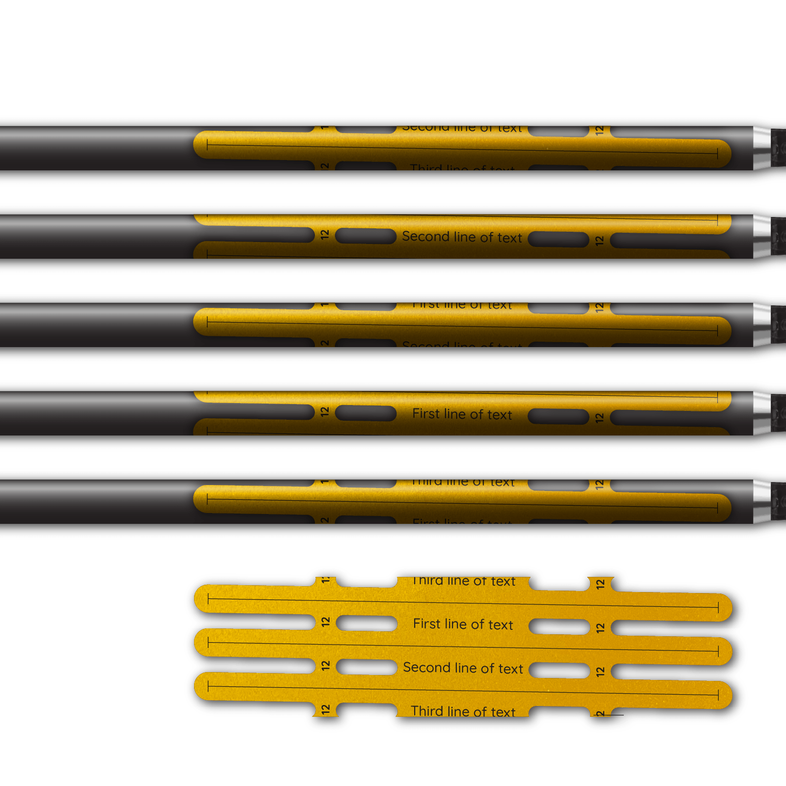 Alternative view of Vortex - Retro-reflective Yellow