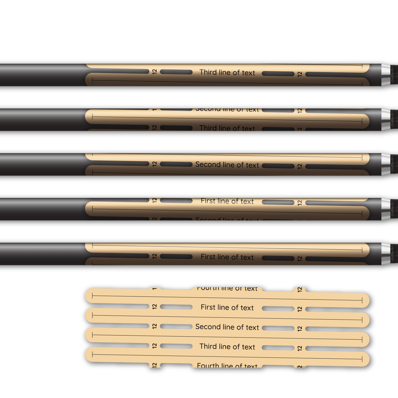 Alternative view of 4 fletch Vortex - Sand