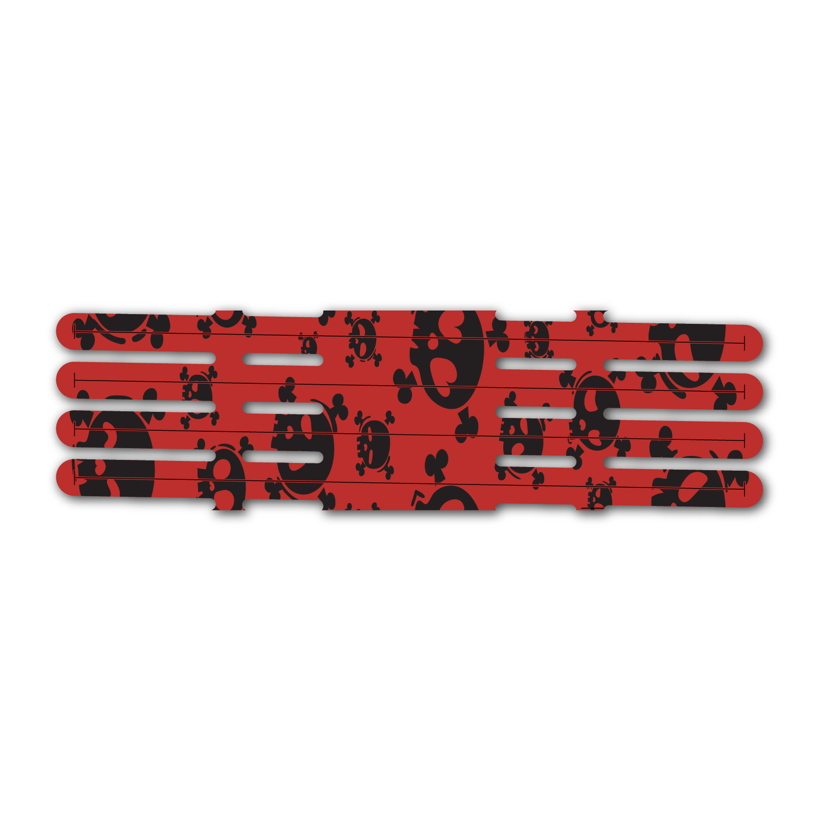 4 fletch Vortex - Skulls Red