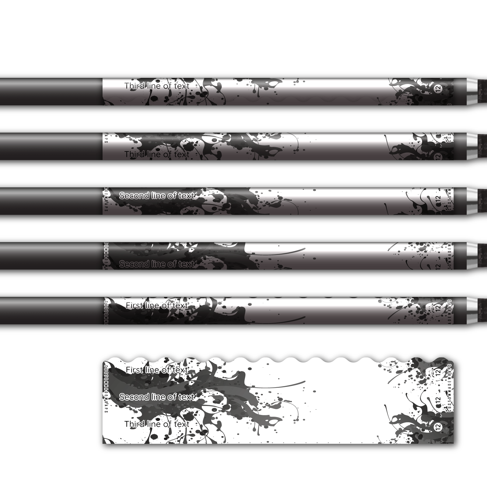 Alternative view of Wave Edge - Splash Black