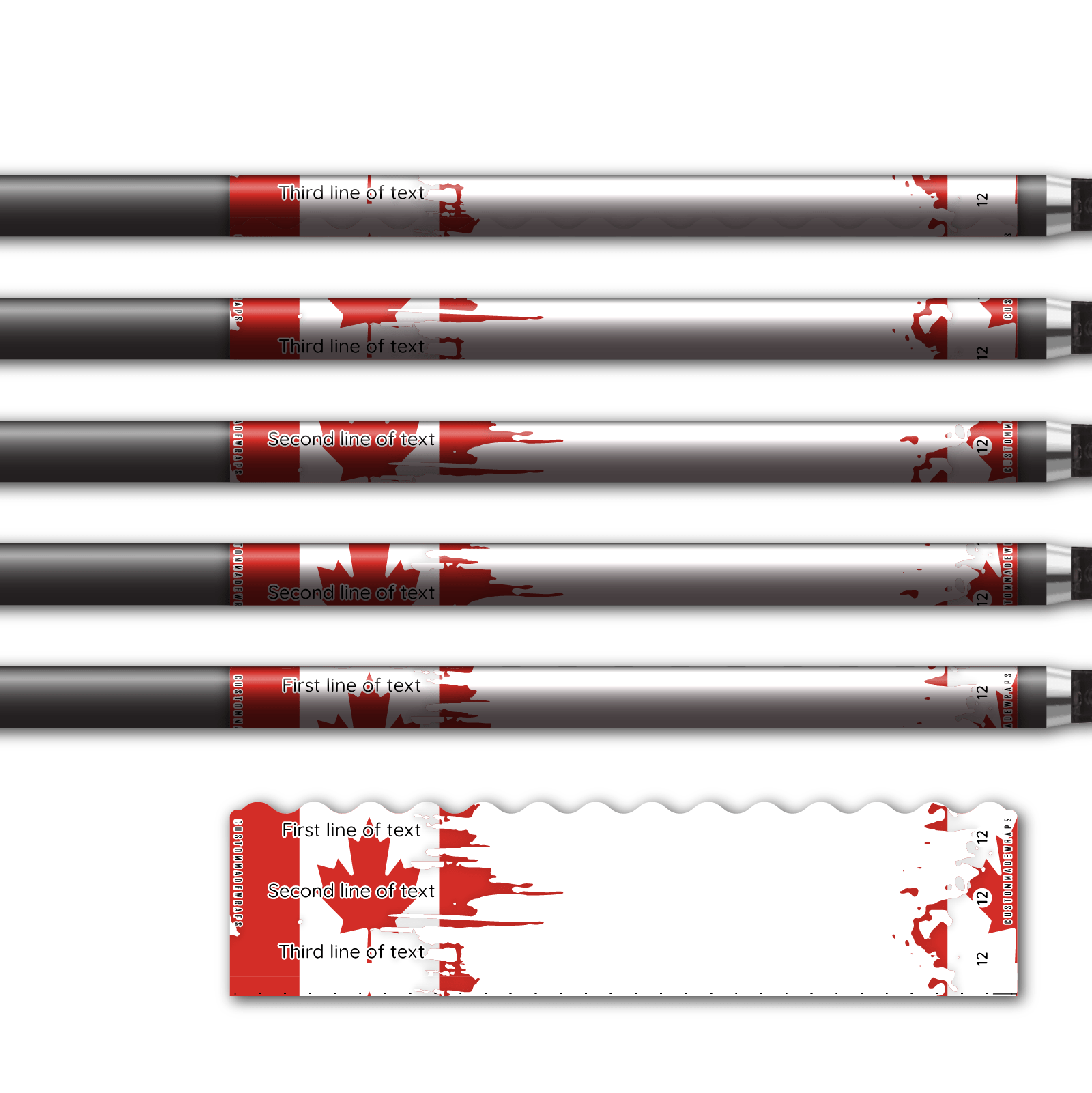 Alternative view of Wave Edge - National Flag Canada