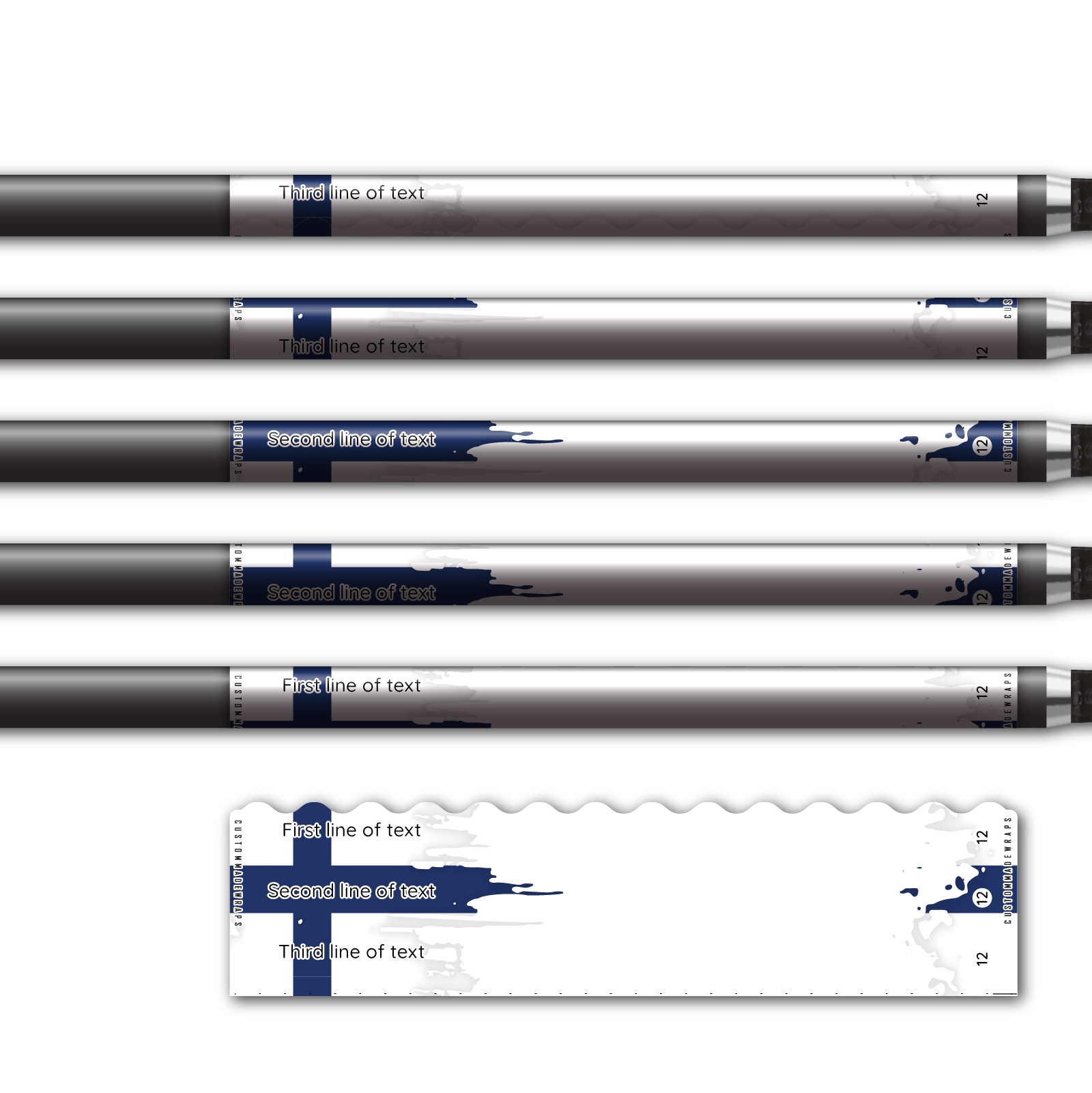 Alternative view of Wave Edge - National Flag Finland