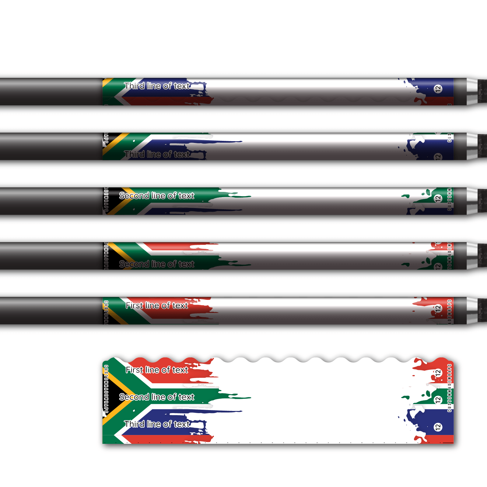 Alternative view of Wave Edge - National Flag South Africa