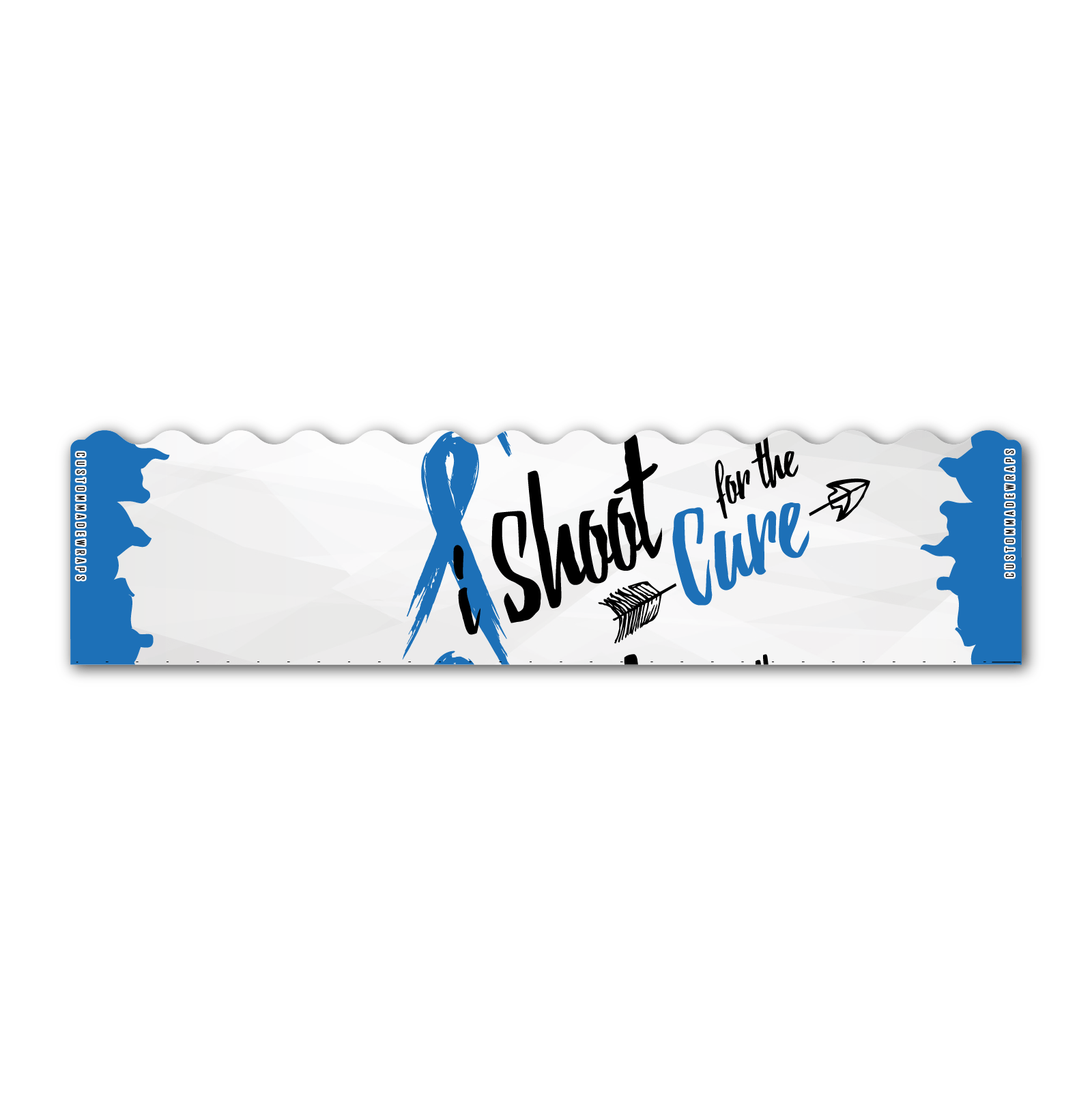 Wave Edge - Shoot for the Cure Blue