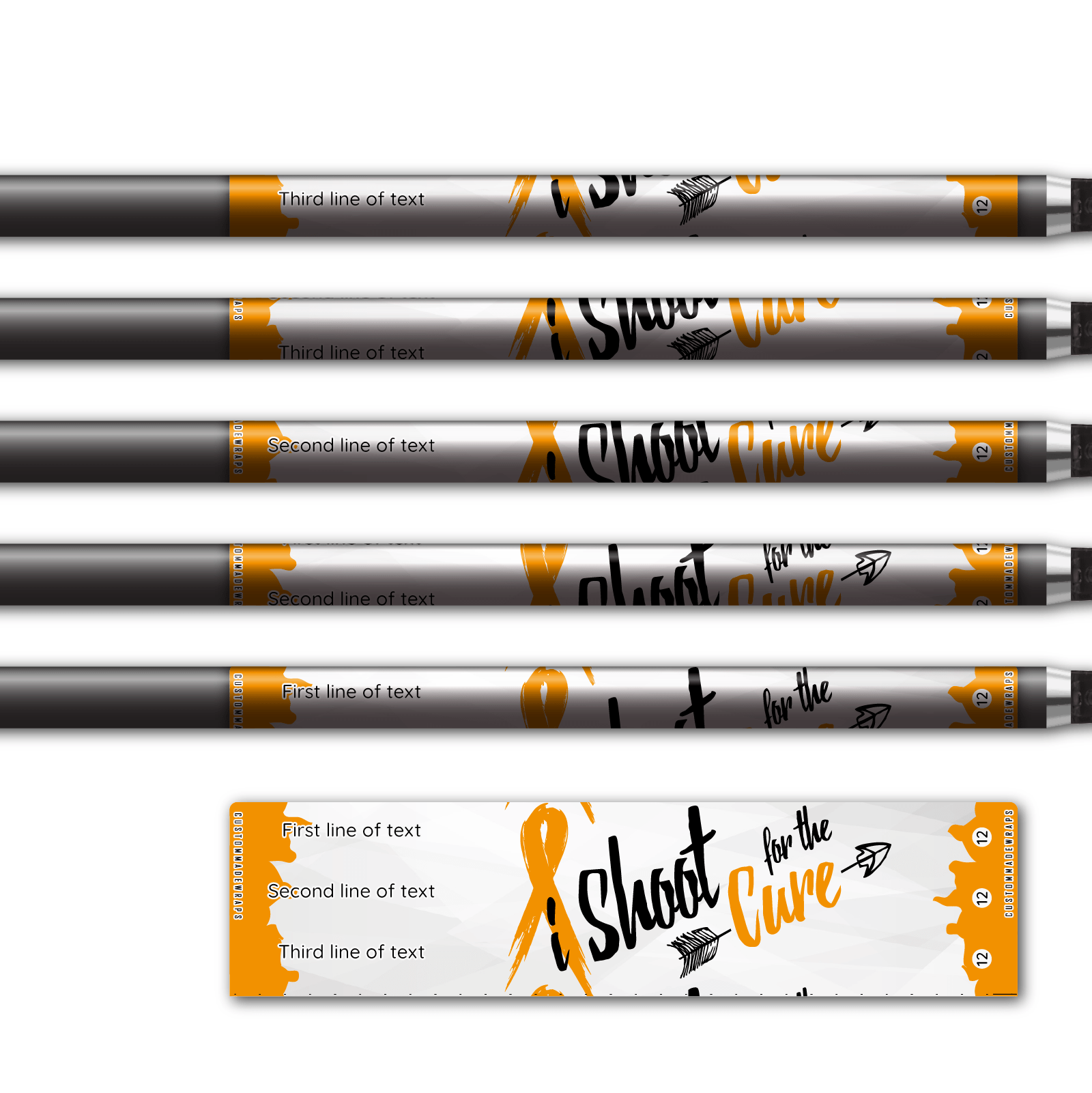 Alternative view of Regular - Shoot for the Cure Orange