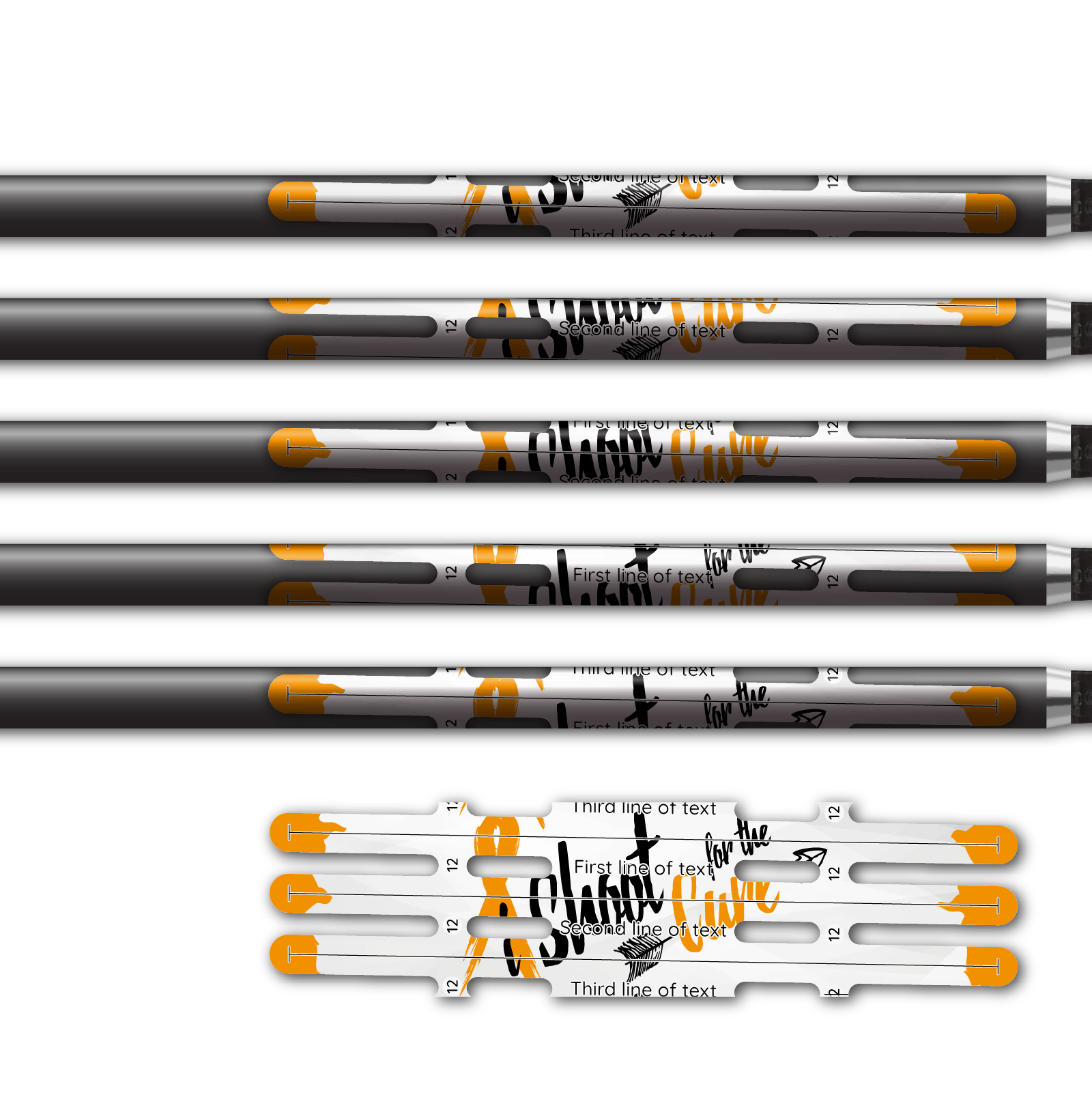 Alternative view of Vortex - Shoot for the Cure Orange