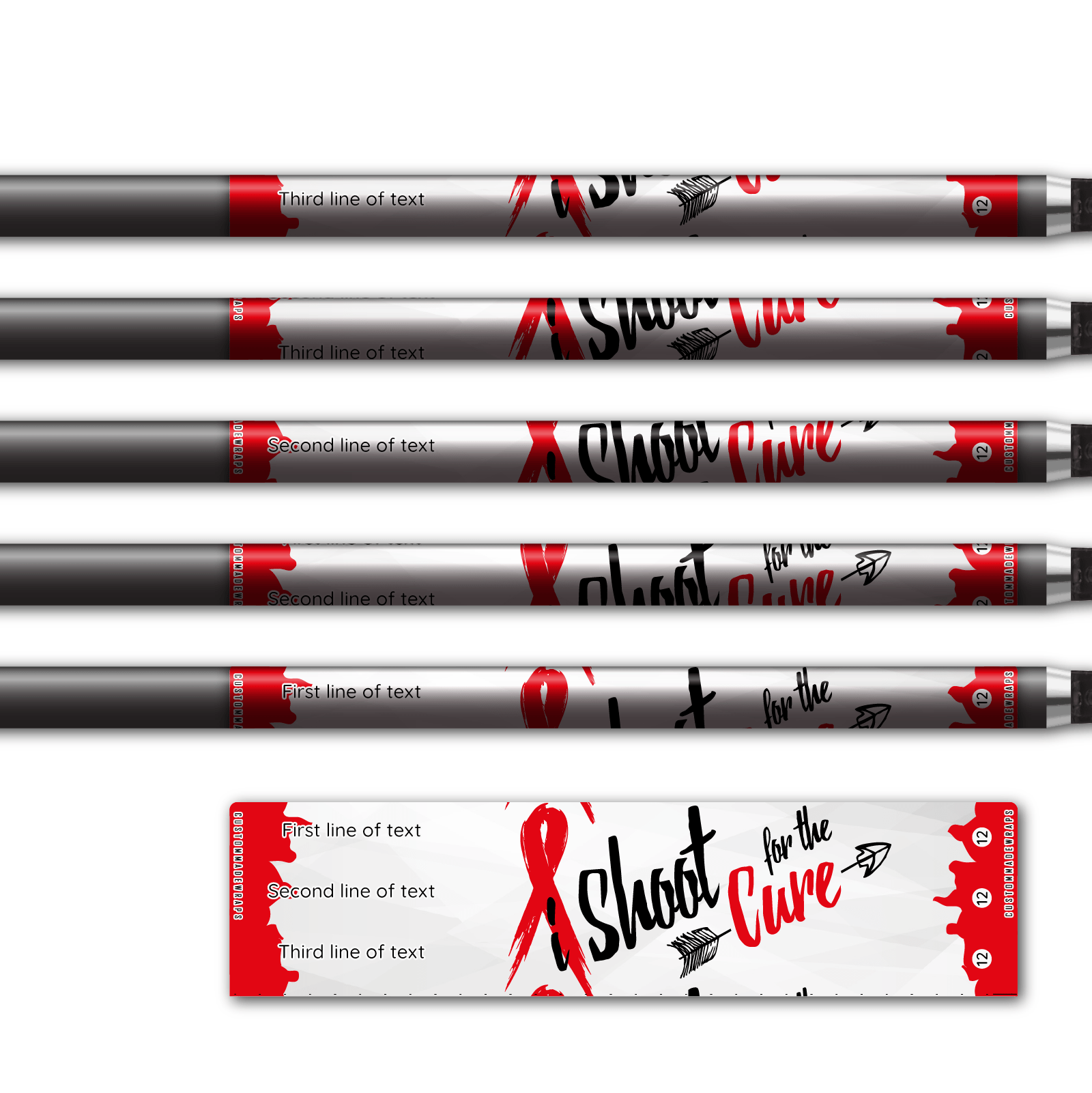 Alternative view of Regular - Shoot for the Cure Red