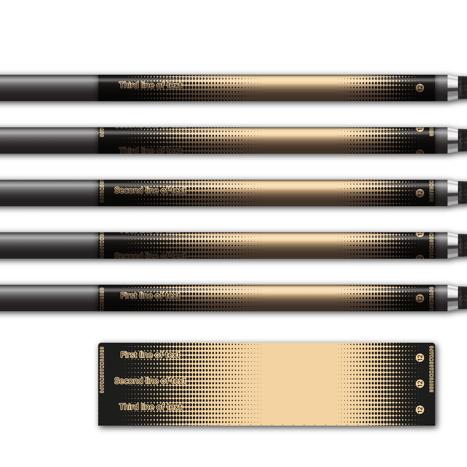 Alternative view of Regular - Gradient Black on Sand