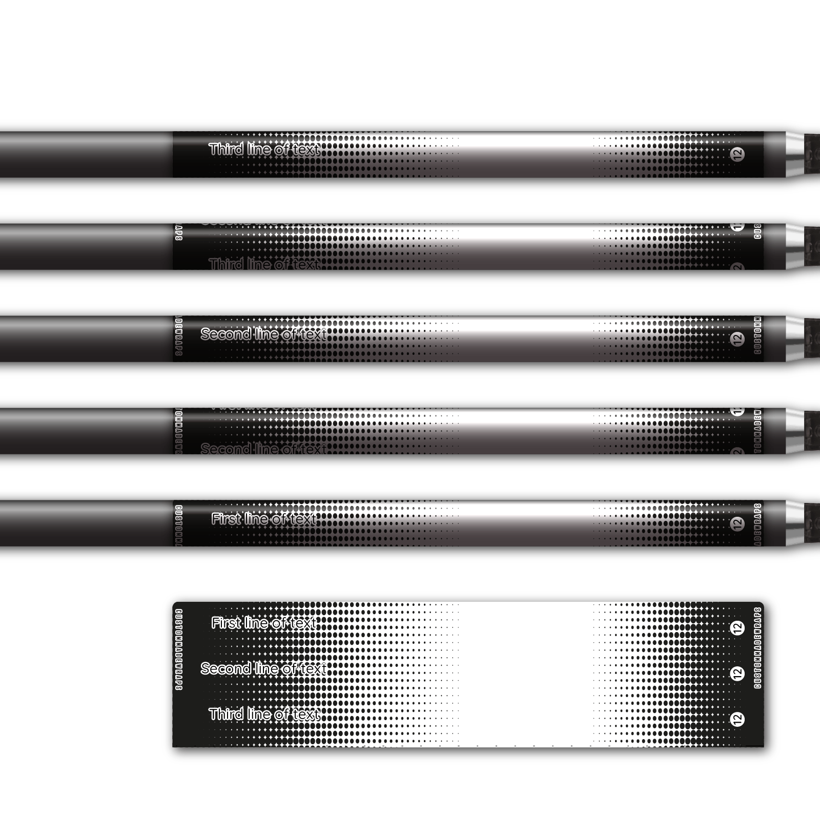 Alternative view of Regular - Gradient Black on White